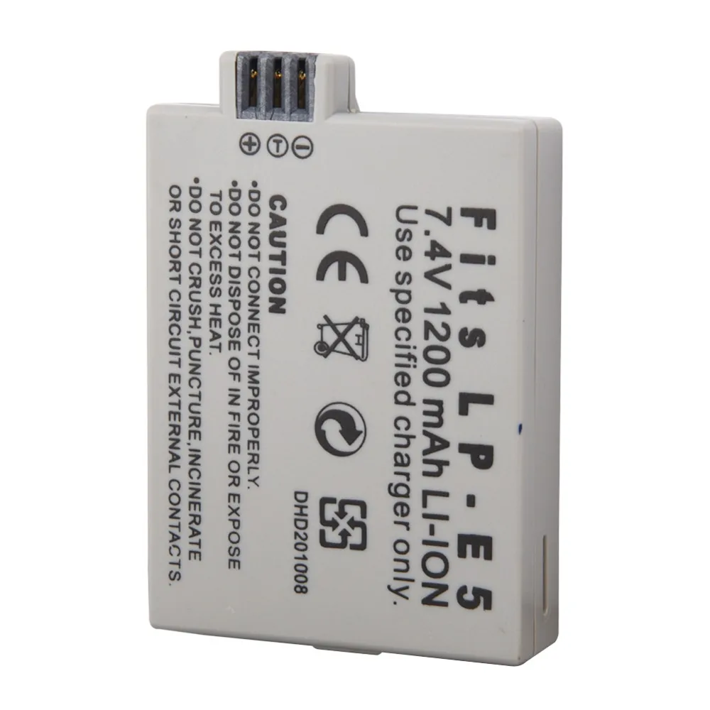 1200Mah LP E5 Digital Camera Battery For Canon EOS 450D 500D 1000D Kiss