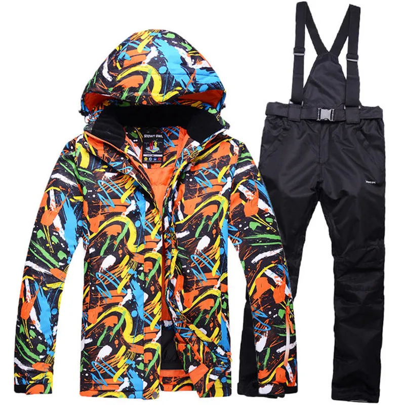 30 MENs skiing suit sets snowboarding clothes waterproof & windproof