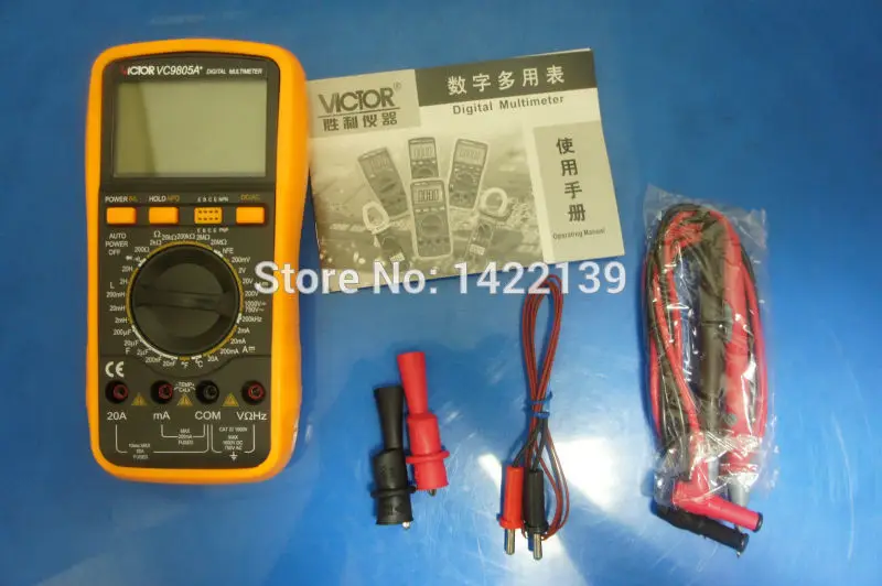 Цифровой мультиметр VC9805A + LCD 3 1/2 измеритель емкости LCR сопротивление