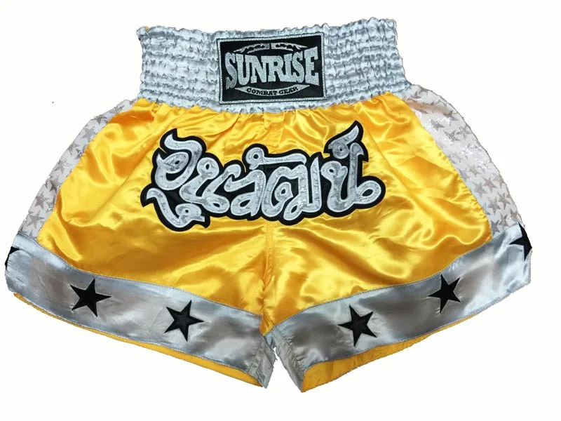 

Muay Thai Kick Boxing Shorts MMA Trunks Satin fabric S-XXL