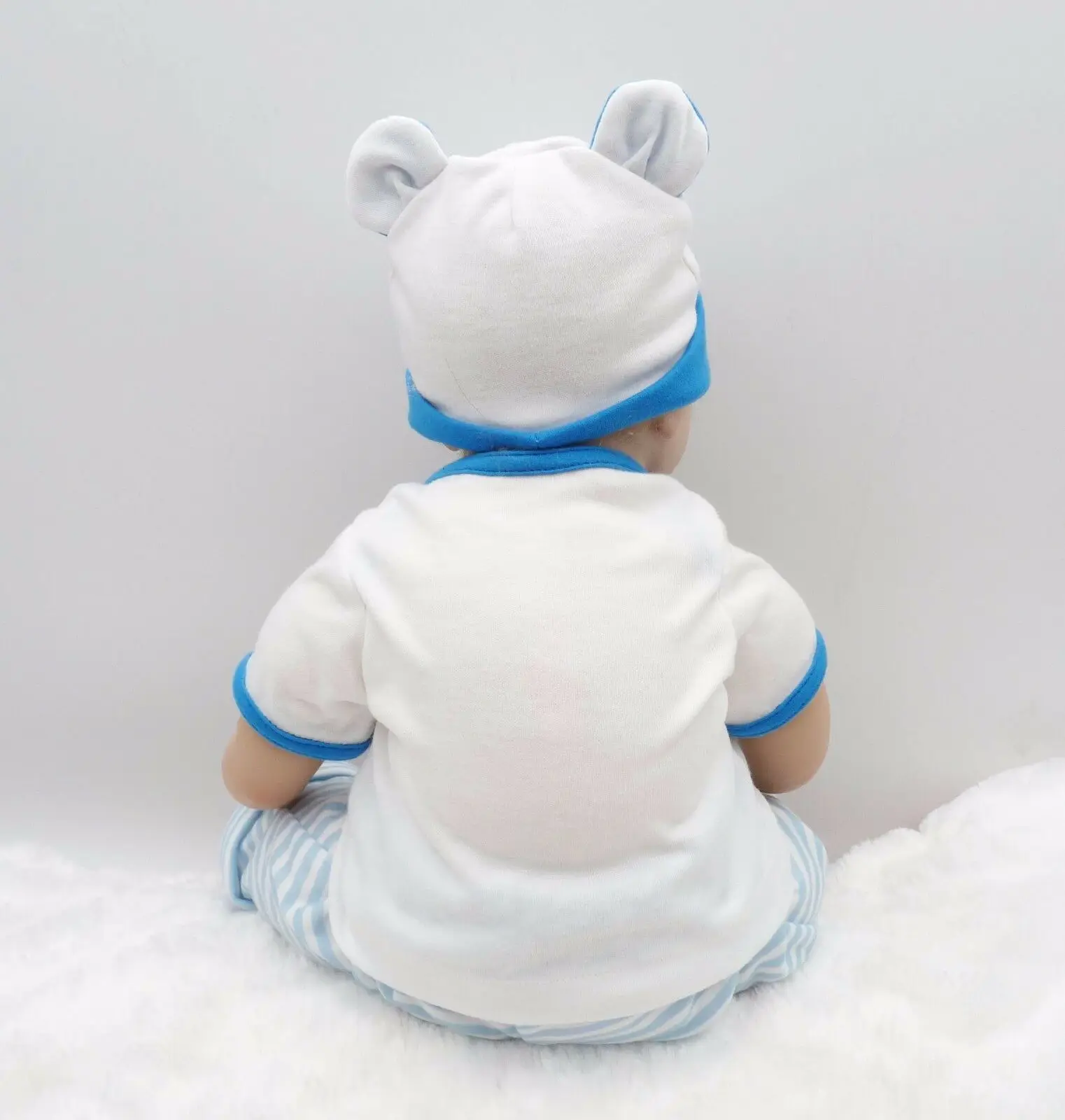 Reborn Boy Baby Doll 22 '', силиконовая виниловая кукла для новорожденных, ручная работа, Bebe, подарки, Детская кукла, игрушка для девочек, игрушки для детей