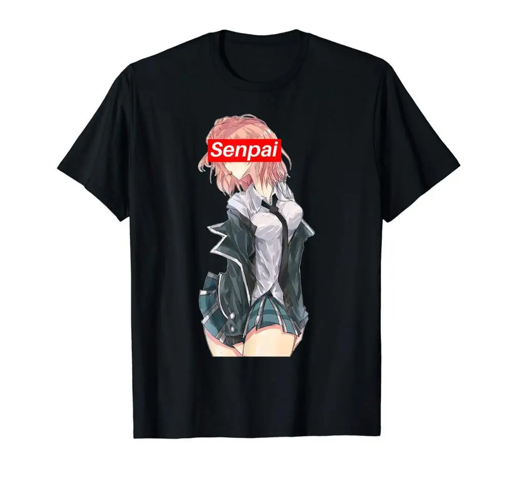 Senpai Notice Me японская аниме милая рубашка для девочек красная коробка с логотипом