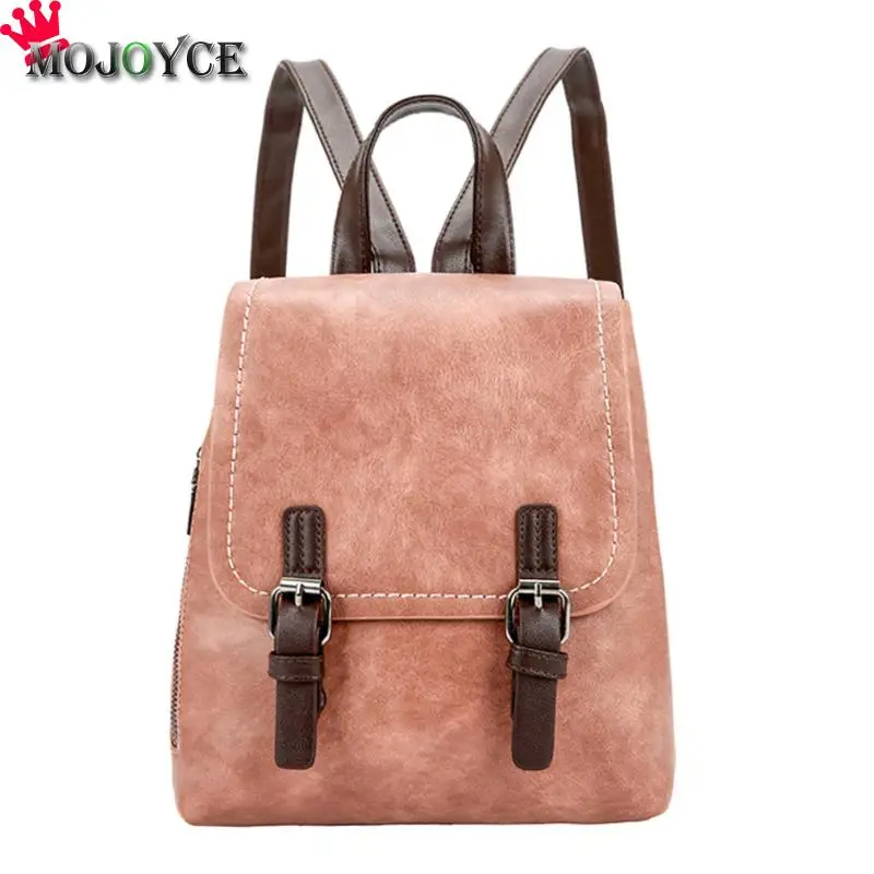 

Fashion Vintage PU Leather Backpacks For Women Bookbag Cheap Women Backpack School College Female Girls bagpack Mochila