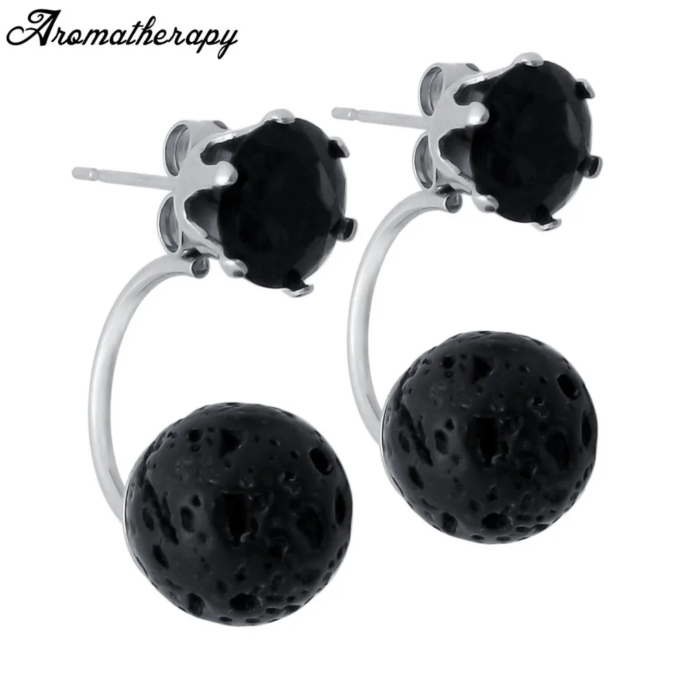 ZP-SS015-7 Lava Diffuser Earrings