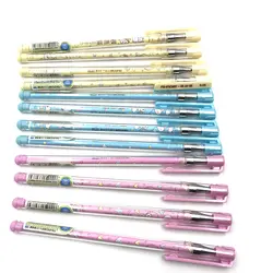 12 шт. 0.35 мм Гелевые ручки милый стираемый гелевые ручки Офисные и Школьные принадлежности Kawaii корейский канцелярские