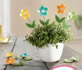 

Free shipping,16pcs/lot,Flower pot decoration flower insert Non-woven fabric non-woven cloth small flower insert,garden supplies