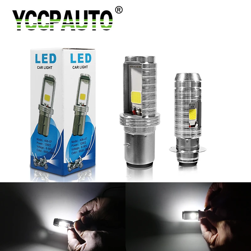 

1Pcs H6 H6M P15D BA20D LED Motorcycle Headlight 10W 1000LM Hi/Lo Beam LED Moto Motorbike Scooter Headlamp Fog Light Super Bright