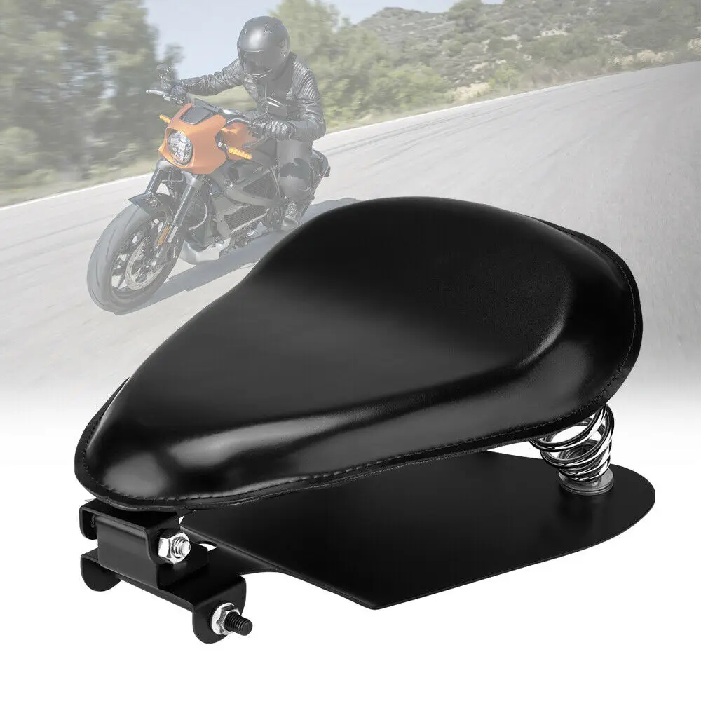 

Moto 3" Springs Bracket Solo Leather Seat Base Kit For Forty Eight Sportster 48 72 XL 883 1200 Softail Chopper Bobber Custom