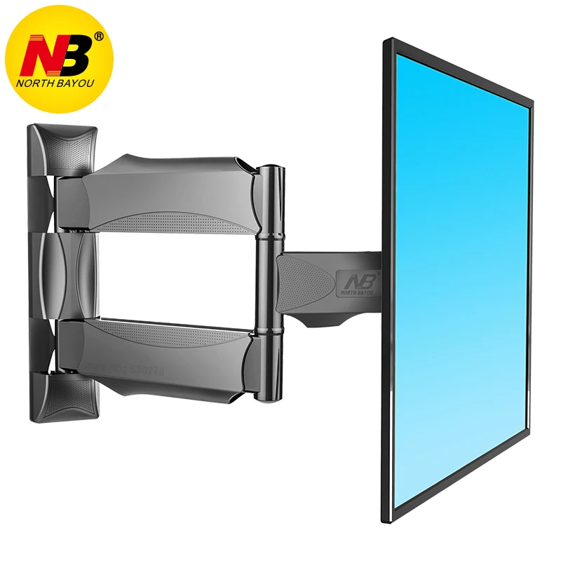 

NB P4 suggested for size 32"-55" Flat Panel LED LCD TV Wall Mount Full Motion 3 Swing Arms Monitor Holder Frame
