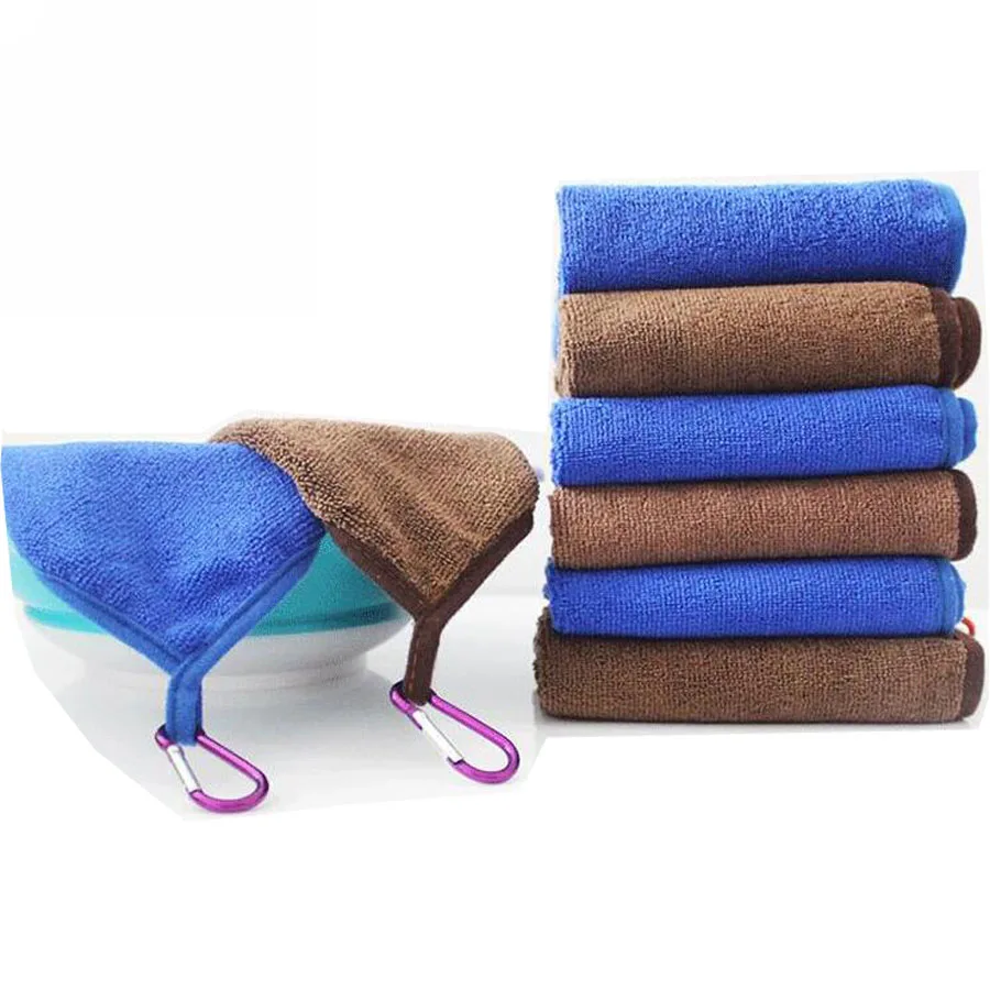 New Portable Fishing Towels Catch Fish Towel Non stick Bait Towel with Carabiner Clip fishing