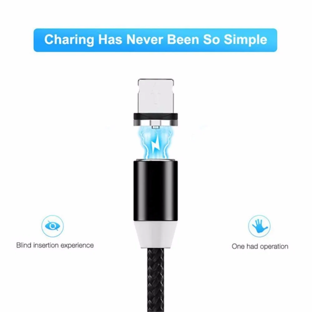 Магнитный кабель Micro USB для iPhone samsung, магнитный кабель USB для зарядки, кабель usb type C для быстрой зарядки, кабель для зарядки и передачи данных
