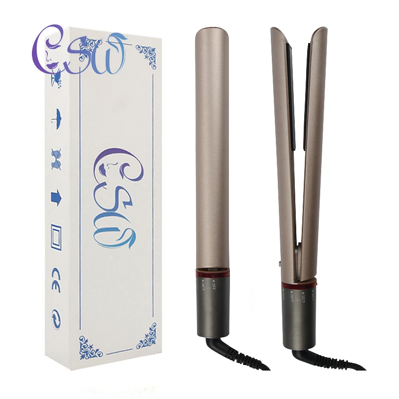 

CSW 40-59W Dual Use Straight Hair Curlers Steam Spray Straightening Curling Hair Multifunction Plywood Flat Iron Rolling Perm