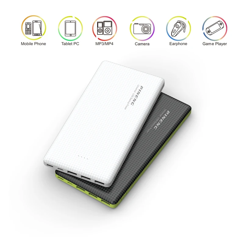 PINENG PN 917 20000mAh Power Bank 3 USB External Battery Charger Mobile Phone Battery Type-C Charger For Xiaomi iPhone Samsung