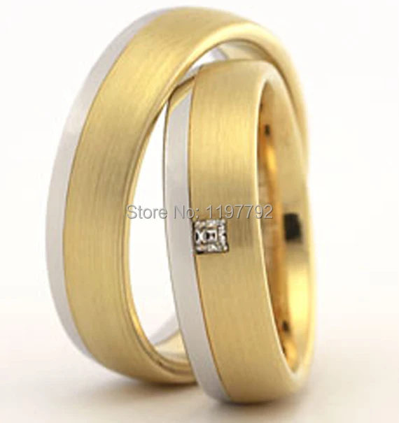 top quality custom made yellow gold colour health titanium his and hers western wedding band rings - Wedding Rings Sets For His And Her top quality custom made yellow gold colour health titanium his and hers western wedding band rings - Wedding Rings Sets For His And Her