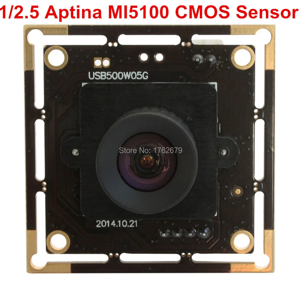 Эндоскоп с объективом 16 мм 5 МП 2592x1944 CMOS Aptina MI5100|aptina mi5100|usb camerausb 5mp |