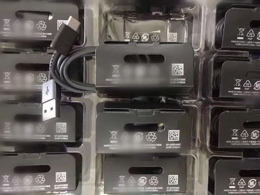 10 шт./лот,, 1 м, type-C, USB кабель для синхронизации данных, зарядный шнур для samsung S8, S9, S10, Note 8, 9, в розничной упаковке