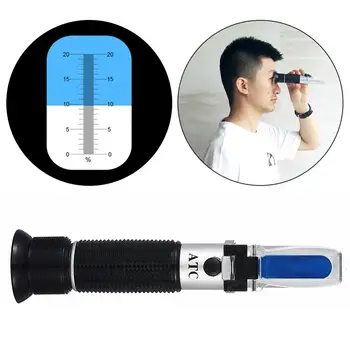 

0~20% Hand Held Milk Adjustable Milk Concentration Refractometer with Pipet and Mini Screw Driver Support Manual Focusing