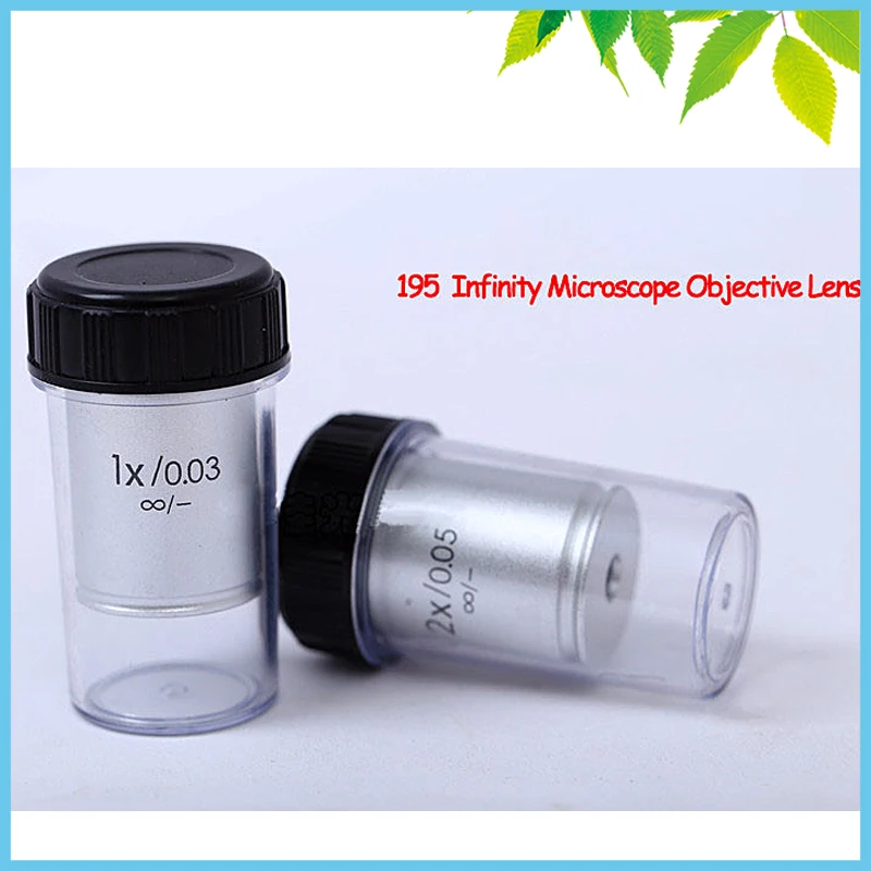 ФОТО 195 Universal 1X 2X Infinity Objective Lens for Biological Microscope