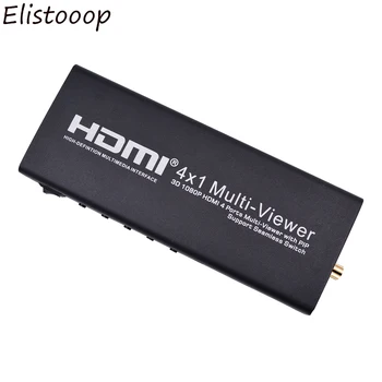 

2019Hot sale HDMI 4x1 Quad Multi-viewer with PIP Support Seamless Switch HD Video Splitter Compliant HDMI 1.3a HDCP 1.2 3D 1080P