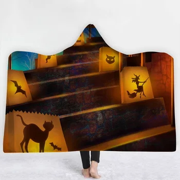 

Stairs Three-dimensional Blankets hats sofa comfortable good quality Blankets keep warm soft Halloween festival Blankets