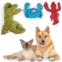 10 типов собака жевать игрушки Смешно скрипучий игрушки Мульти-Форма животного плюшевые звук молярная шлифовальные игрушка для небольших