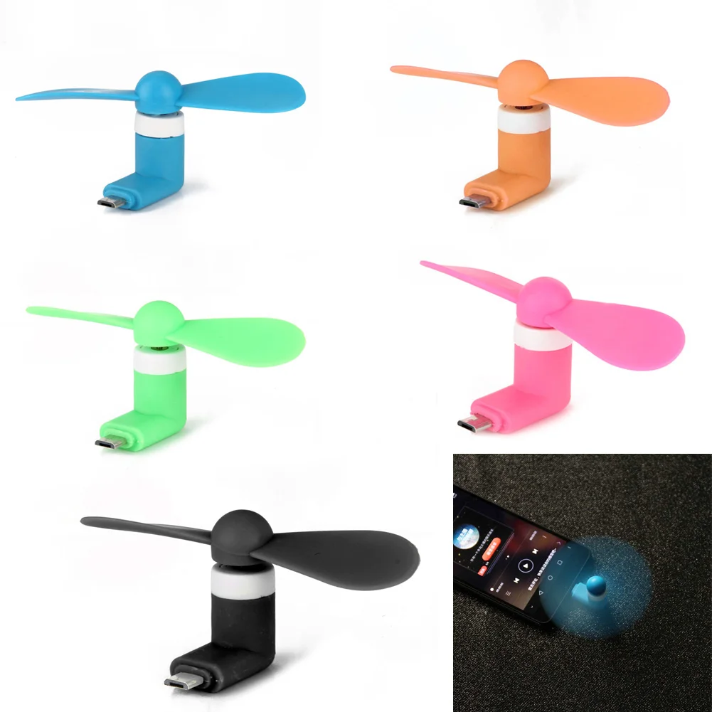 New Hot New 2 in1 Mini Micro USB Mobile Phone Fan Portable Flexible
