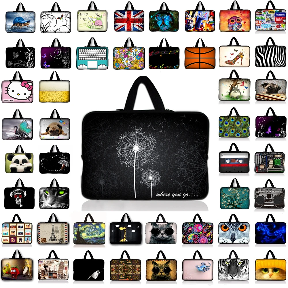

9.7 10.1 11.6 12 13 13.3 netbook laptop sleeve bag case 14 14.4 15.4 15.6 17.4 17.3 inch Computer cover pouch For HP ASUS Acer #