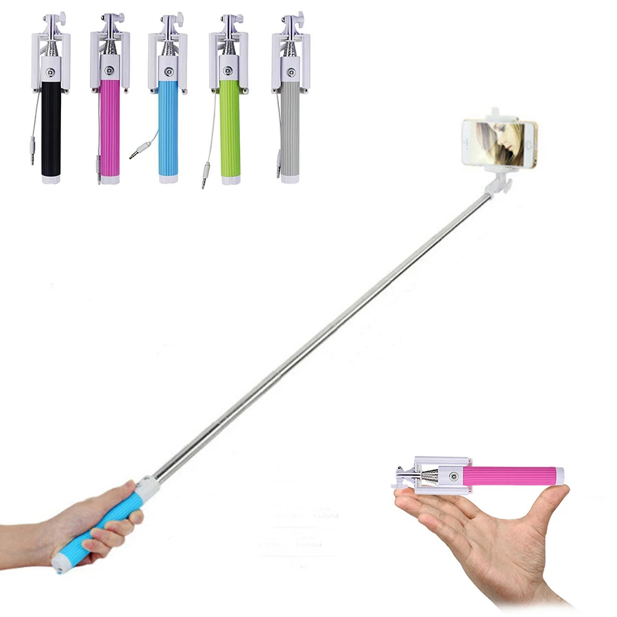 Universal Portable Handheld Wired Mini Wired font b Selfie b font font b Stick b font