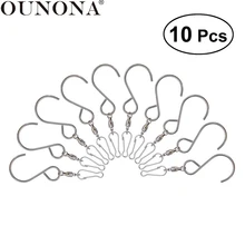 OUNONA 10 шт. поворотный S висит Крючки Зажимы для флюгер колокольчики сад