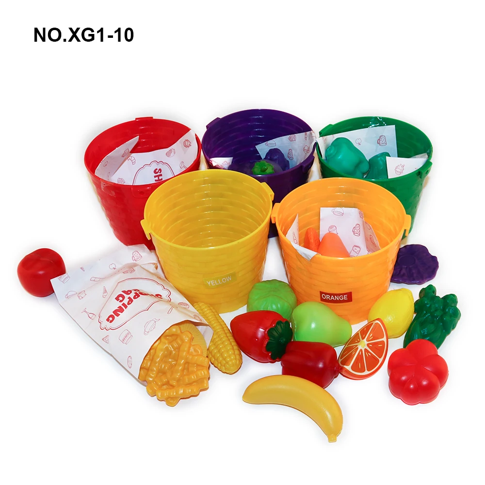 

Color Recognition Enlighten Simulation Food Kitchen Set Toy Color Recognition Sorting Buckets Early Education Learning Toys
