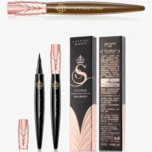 Горячая 1 шт. очень тонкая долговечная водонепроницаемая черная и темно-коричневая жидкая подводка для глаз карандаш для макияжа, Косметика Инструмент