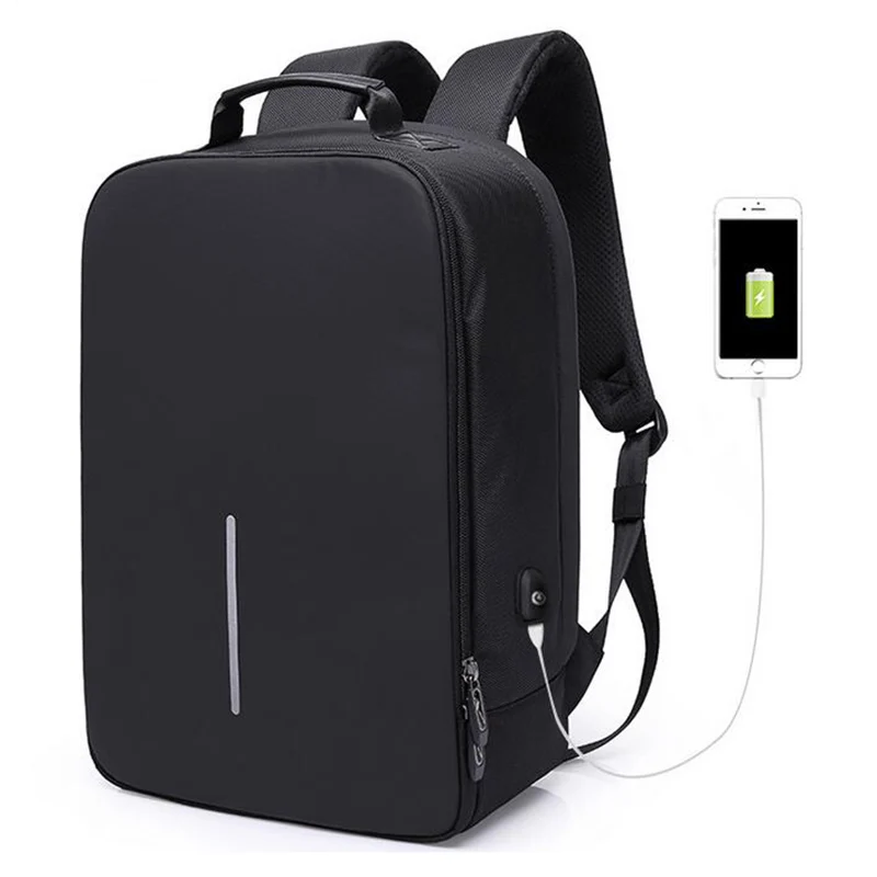 

2019 New Antitheft Schoolbag Backpacks Men USB Charging 15.6inch Laptop Backpack Male Waterproof Large Capacity Travel Mochila