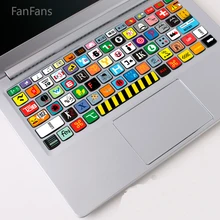 FanFans book Air Laptop 15 Защитная пленка 12 наклейка на клавиатуру 11 наклейка на клавиатуру Pro13-inch пленка на клавиатуру