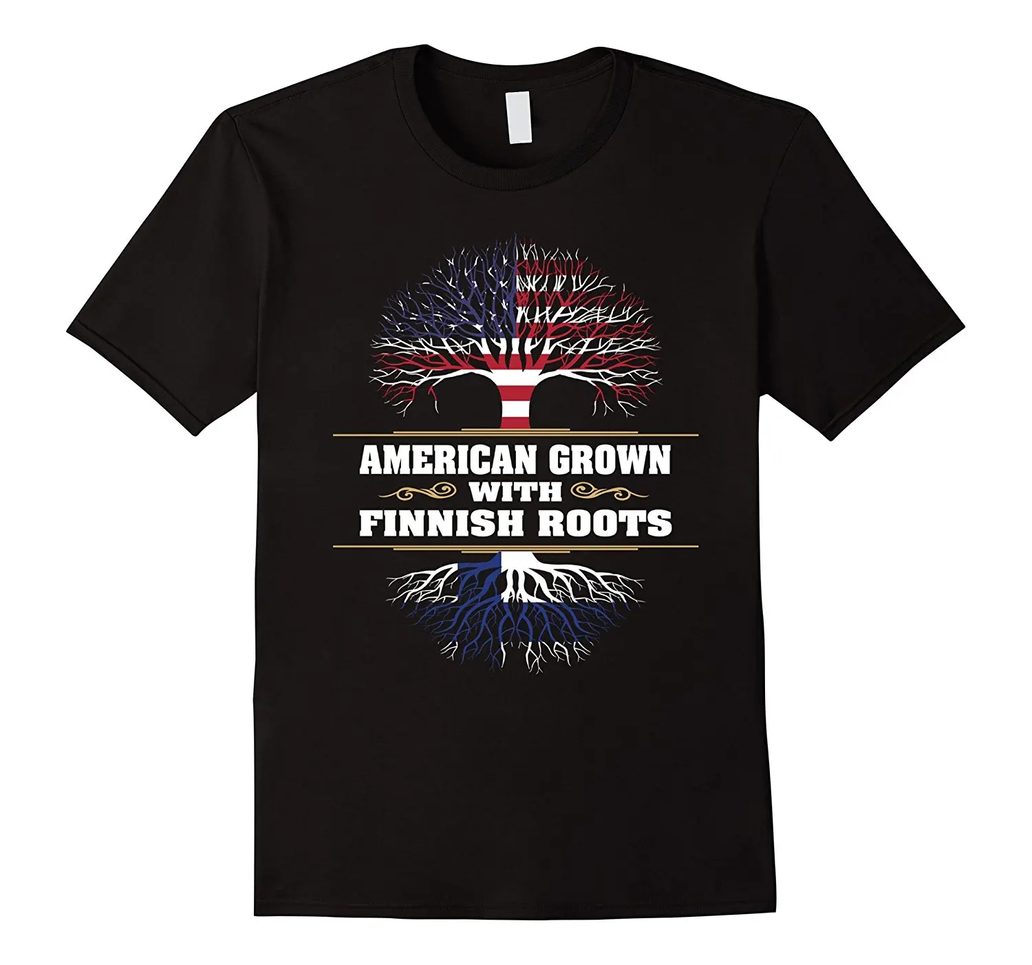 Finland T Shirt American Grown Finnish Roots-in T-Shirts from Men's ...