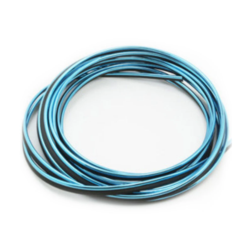 

10M Rubber Mouldings Strip Decorative Strips Adhesive Strip Creative Flexible Air Vent Panel Car Styling Guard Line