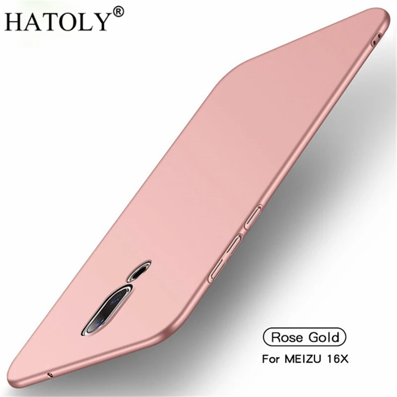 Гладкий чехол для Meizu 16X ультратонкие Жесткие защитные чехлы M872Q задняя крышка
