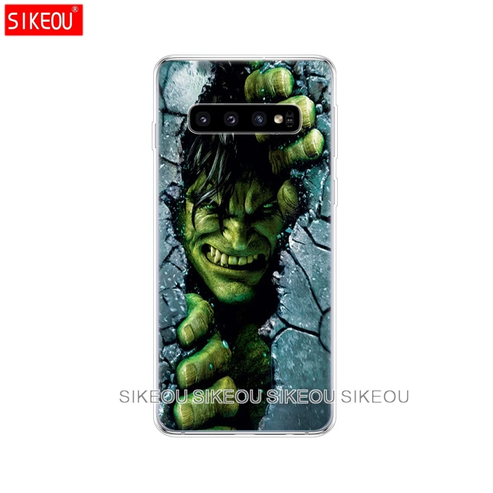 Чехол для samsung Galaxy S10 S9 S8 PLUS S7 S6 egde чехол Fundas coque бампер etui Marvel мстители супергерой Капитан Железный человек танос - Цвет: 10877