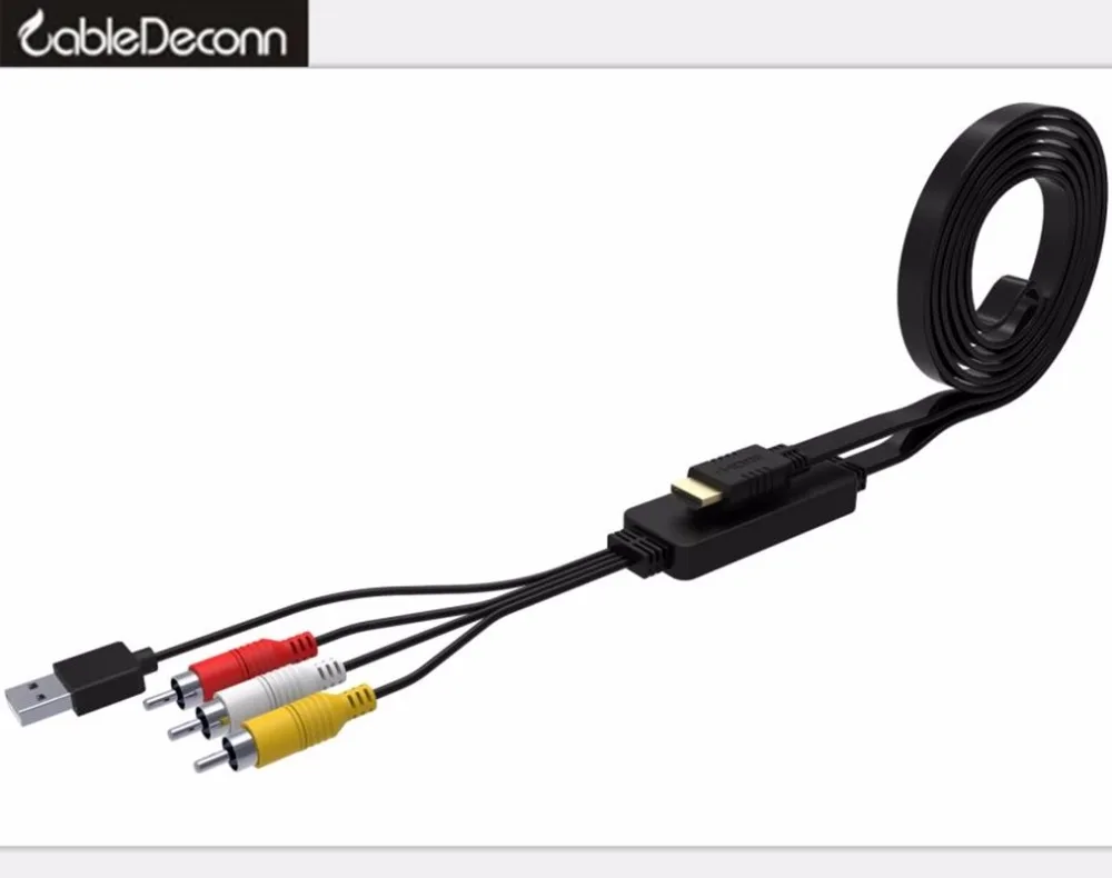 Buy hdmi rca wire adapter hdmi male to 3 rca av cable