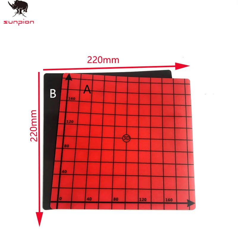 2019 جديد المغناطيسي طباعة السرير الشريط مربع 220*220 مللي متر تنسيق ملصق مطبوع بناء لوحة الشريط FlexPlate PLA DIY 3D طابعة أجزاء