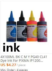 PG-40 CL-41 PG40 DIY система непрерывной подачи чернил для Canon Pixma iP1200 iP1300 iP1600 iP1700 iP1800 iP2600 iP1900 iP2200 iP2500 MP150 MP170 MP160 MP180 MP460