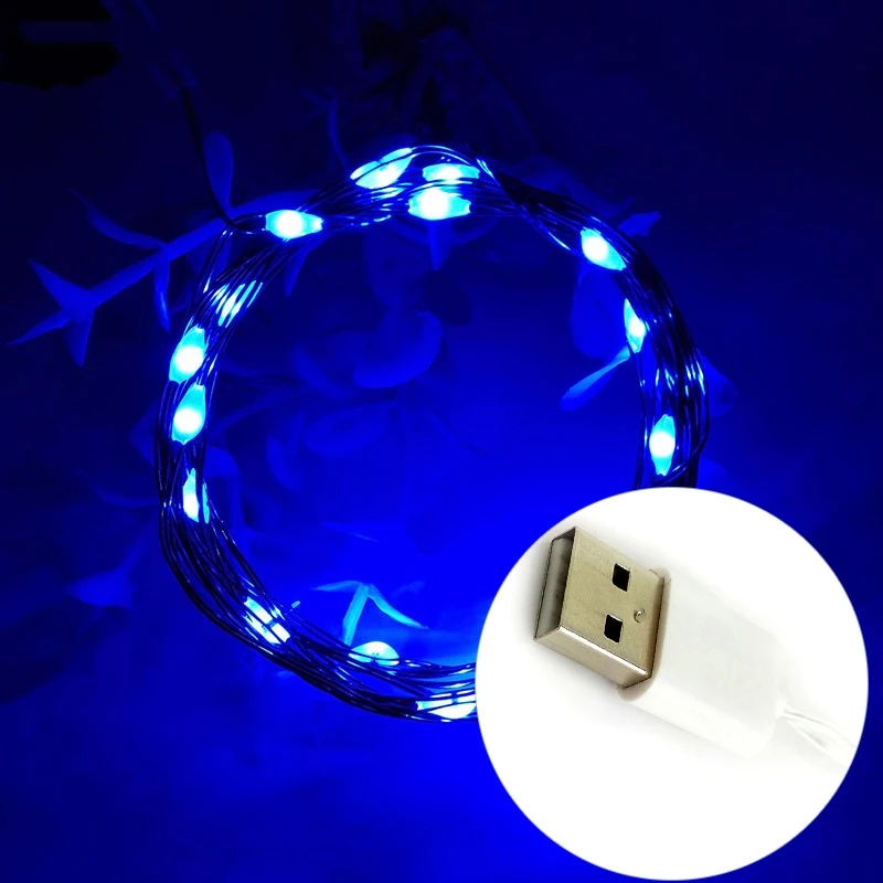 LYFS 2 м 20 светодиодный USB мощный медный провод светодиодный светильник для праздничной вечеринки Свадебная гирлянда, рождественские украшения лампы