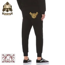 Tide бренд Evisu дикие хлопковые Модные мужские спортивные штаны дышащие теплые мужские повседневные брюки Аутентичные черные брюки 701