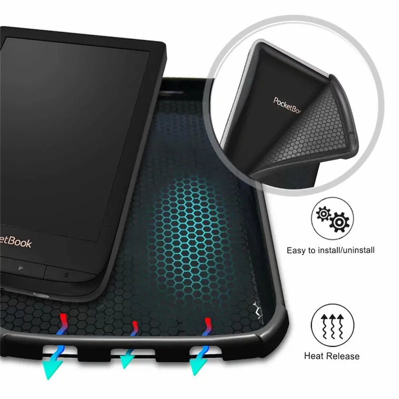 Окрашенный Тонкий Магнитный чехол для Pocketbook 627/616/632 PocketBook Touch Lux 4 Basic 2 HD 3
