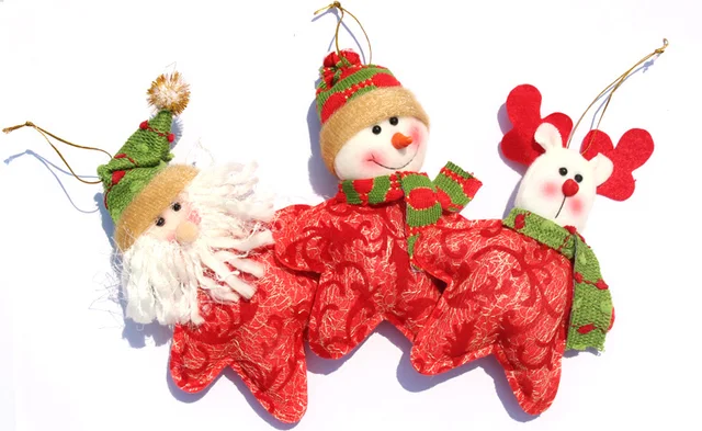 30pcs Santa Snowman Deer Elk Pentagram Type Christmas Ornaments Gift 30pcs Santa Snowman deer Elk pentagram type Christmas Ornaments gift ideas hanging for tree gift home - 30pcs Santa Snowman Deer Elk Pentagram Type Christmas Ornaments Gift