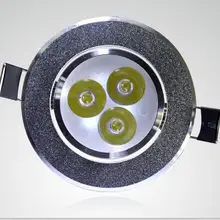 110 В-220 В светодиодный точечные потолочные светильники 3 Вт 55 мм с отверстием белый/серебристый/черный/золотой внутренний светильник для гостиной светодиодный потолочный встраиваемый светильник