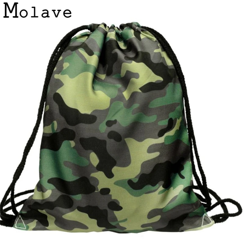 

Naivety Camouflage Prints Drawstring Bag Unisex Backpack Teenage Backpacks Printing Polyester Bag 30S71218 drop shipping