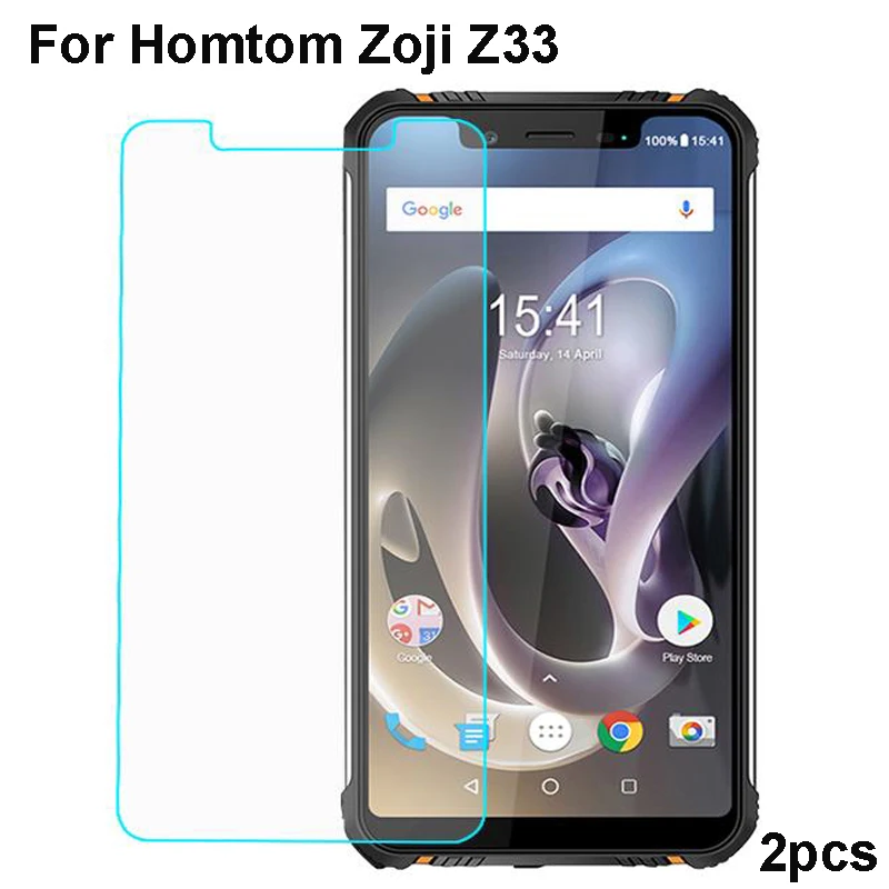 

2PCS Homtom Zoji Z33 Tempered Glass 9H High Quality Protective Film Explosion-proof Screen Protector For Homtom Zoji Z33