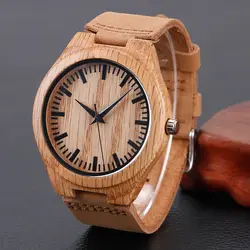 Горячая 2017 подарок наручные часы природа дерева Спорт Аналоговый творческий бамбука часы Роман для Для мужчин Для женщин Подлинная