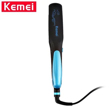 

Kemei KM-2209 Hair Straightener Professional 2 in 1 Iionic Straightening Iron & Curler Styling Tool Curling Irons Hair