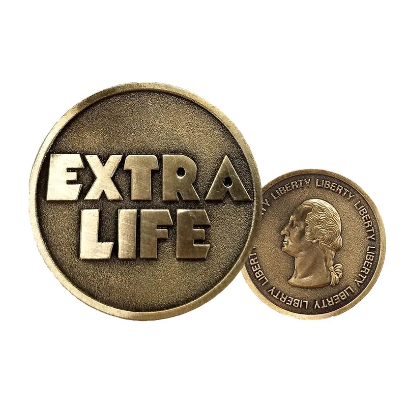 

Ready Player One Extra Life Coin Quarter Cosplay Prop Commenorative Coin Halloween Gift